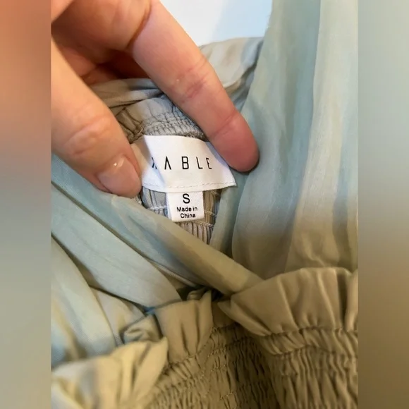 MABLE Maxi Sundress in light green - size S - Picture 3 of 5